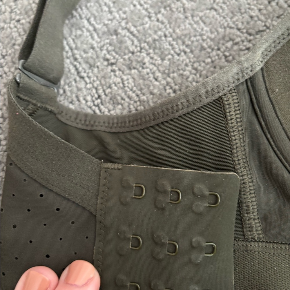 Lululemon “Run Time” Dark Olive Sports Bra - Picture 5 of 5